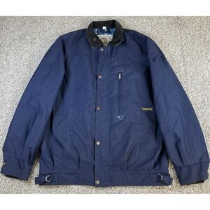 Driza Bone Vintage 90's Brumby Country Farm Barn Bomber Jacket  Size 4 Blue
